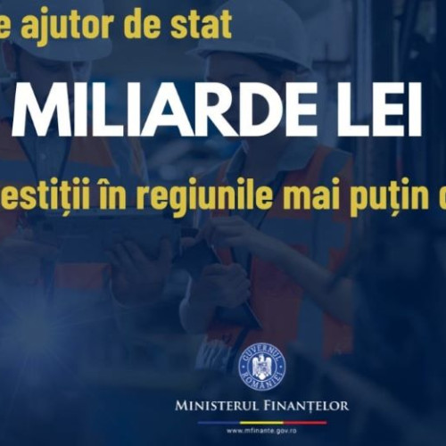 Ministerul Finanțelor lansează o nouă schemă de ajutor de stat pentru a stimula investițiile în economie