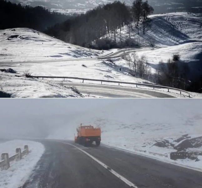 Circulația pe Transfăgărășan și Transalpina, suspendată din cauza vremii nefavorabile