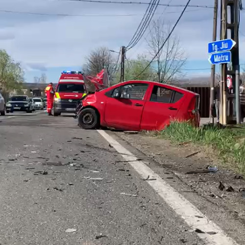 Accident cu șase victime în comuna Câlnic din Gorj